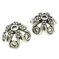 Zinc Alloy Bead Caps, Flower, plated Approx 2mm 