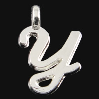 Zinc Alloy Alphabet Pendants, Letter Y Approx 