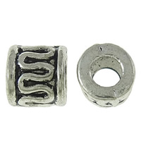 Zinklegierung Rohr Perlen, keine, frei von Nickel, Blei & Kadmium, 5x5mm, Bohrung:ca. 3mm, 2000PCs/Tasche, verkauft von Tasche