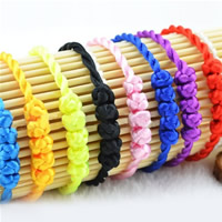 Pulseras de cordón de nylon, tejido, color mixto, 8mm, longitud:7-8 Inch, Vendido por Sarta