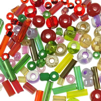 Mixed Glass Seed Beads, mixed colors 