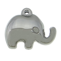 Pendentifs d'animaux en acier inoxydable , éléphant, Personnalisé, couleur originale Environ 0.8mm, Vendu par PC