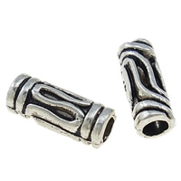 Zinc Alloy Tube Beads, plated 