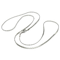 acier inoxydable 316L collier de chaîne, avec fermoir mousqueton & Chaîne de Boston, couleur originale, sans cadmium, 1.7mm Environ 19 pouce, Vendu par brin