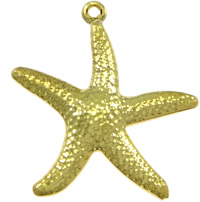 Pendentifs d'animaux en laiton, étoile de mer, Placage, plus de couleurs à choisir Environ 1.5mm, Vendu par PC