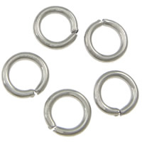 Maschine Cut Edelstahl Closed Sprung-Ring, 316 Edelstahl, Kreisring, originale Farbe, 1x6mm, ca. 12195PCs/kg, verkauft von kg