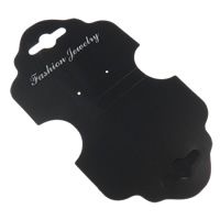 Earring Display Card, Polypropylene(PP), Customized, black 