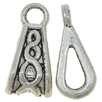 Zinc Alloy Bail Beads, Teardrop, plated Approx 2.5mm, Approx 