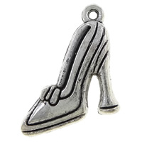 Zinklegierung Schuhe Anhänger, plattiert, keine, 15x19x2mm, Bohrung:ca. 1mm, ca. 1000PCs/kg, verkauft von kg