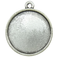 Pendantif en Alliage de zinc  , Plat rond, Plaquage normal, plus de couleurs à choisir, sans cadmium, 22mm, Environ Vendu par kg