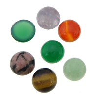 Gemstone Cabochons, Dome, flat back 