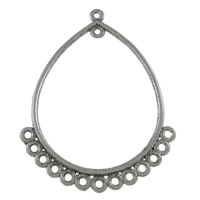 Zinc Alloy Chandelier Components, Teardrop, plated, multi loops Approx 1.5mm, Approx 