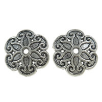 Zinc Alloy Bead Caps, Flower, plated Approx 1mm, Approx 