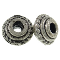 Zinc Alloy Jewelry Beads, Rondelle, plated Approx 1mm, Approx 