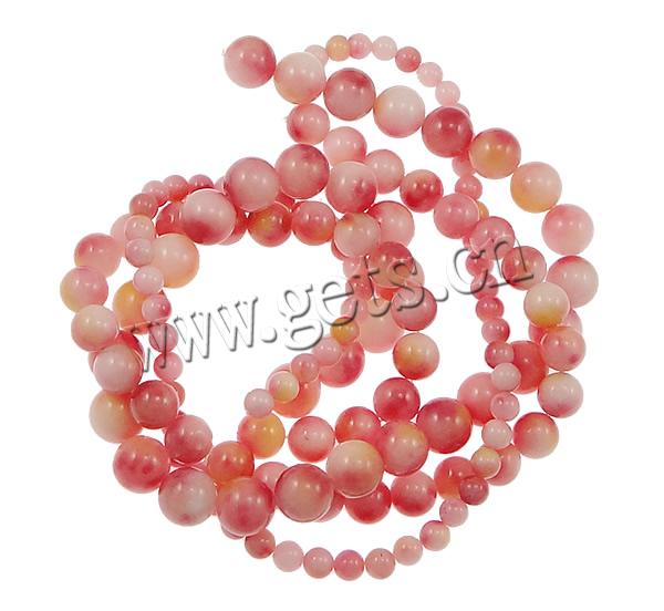 Teint perles de marbre, marbre teint, Rond, normes différentes pour le choix, Trou:Environ 1.5mm, Longueur:Environ 15 pouce, Vendu par brin