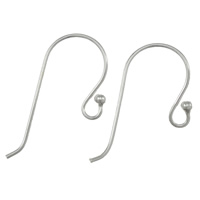 Sterling Silver Hook Earwire, 925 Sterling Silver, plated 