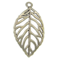 Zinc Alloy Leaf Pendants, plated 