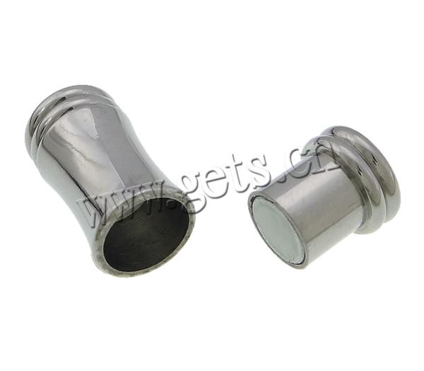 Cierre magnético redondo de acero inoxidable, acero inoxidable 304, Bambú, chapado, Modificado para requisitos particulares, más colores para la opción, 18x8x7mm, agujero:aproximado 5mm, Vendido por UD