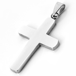 Stainless Steel Cross Pendants, original color Approx 2mm 