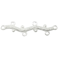 Sterling Silver Connector Bar, 925 Sterling Silver, plated Approx 1mm 