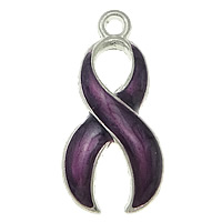 Awareness Ribbon Pendant, Zinc Alloy, plated nickel & cadmium free Approx 1.5mm 