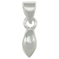 clip de pince en argent fin, argent sterling 925, Plaquage normal, plus de couleurs à choisir Environ 4.5mm, Vendu par PC