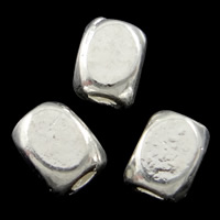 Zinc Alloy Jewelry Beads, Cube, plated Approx 1.5mm 