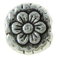 Zinklegierung Blumenperlen, plattiert, keine, Grade A, 8x3.5mm, Bohrung:ca. 1.5mm, ca. 2000PCs/kg, verkauft von kg