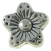 Abalorios de Aleación de Zinc en Forma Flor, chapado, más colores para la opción, 9x9x5mm, agujero:aproximado 1.5mm, 1000PCs/Bolsa, Vendido por Bolsa