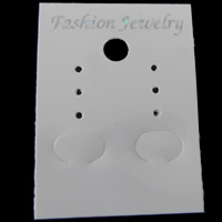 Earring Display Card, Plastic, Rectangle, Customized [