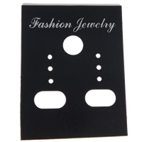 Earring Display Card, Plastic, Rectangle, Customized 