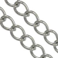 Stainless Steel Oval Chain, 304 Stainless Steel, twist oval chain, original color Approx 