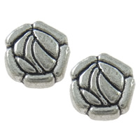 Abalorios de Aleación de Zinc en Forma Flor, chapado, más colores para la opción, 10x9x4mm, agujero:aproximado 1.5mm, aproximado 765PCs/KG, Vendido por KG