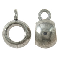 Zinklegierung Stiftöse Perlen, Trommel, plattiert, keine, 10x13x7mm, Bohrung:ca. 2mm, ca. 625PCs/kg, verkauft von kg