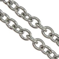 Stainless Steel Oval Chain, 316 Stainless Steel, original color Approx 