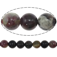 Perles de Tourmaline naturels, Rond, normes différentes pour le choix pouce, Vendu par brin