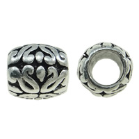 Zinc Alloy European Beads, Drum, plated, without troll Approx 4.5mm 