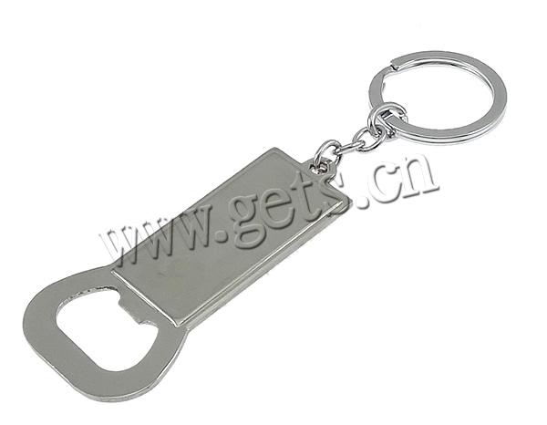 Stainless Steel Key Chain, plated, 2014 Brazil World Cup gift & different designs for choice & epoxy gel, more colors for choice, lead & cadmium free, 38x81x.5mm, 132mm, Hole:Approx 26mm, Sold By PC