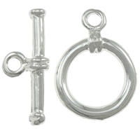 Brass Toggle Clasp, plated, single-strand 