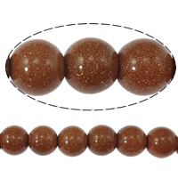 Goldstone Beads, Round .5 Inch 