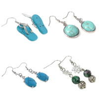 Boucle d'oreille turquoise