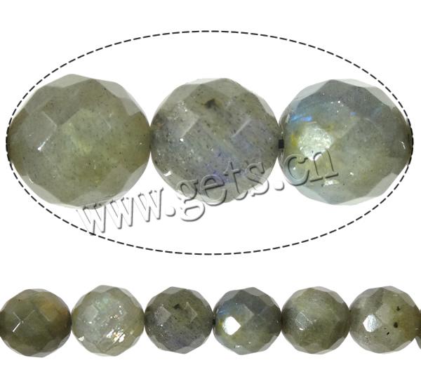 Labradorite Beads, Round, more sizes for choice & faceted, Hole:Approx 1.5mm, Length:15.5 Inch, Sold By Strand