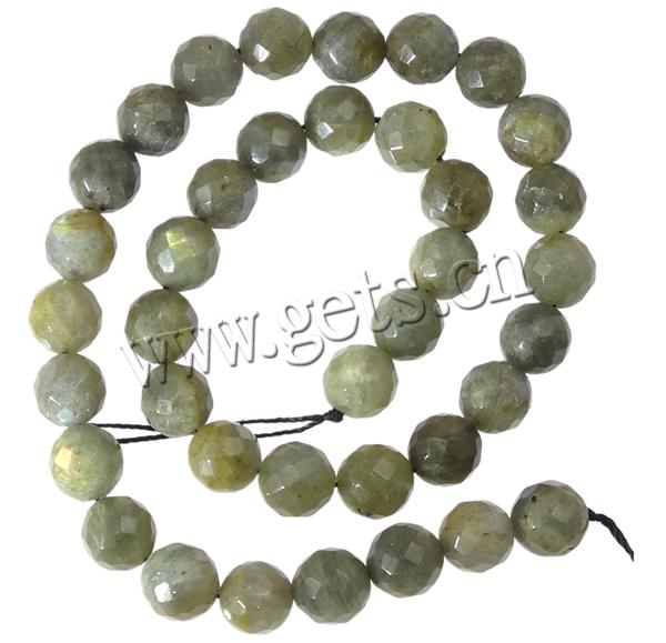 Labradorite Beads, Round, more sizes for choice & faceted, Hole:Approx 1.5mm, Length:15.5 Inch, Sold By Strand