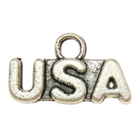 Zinc Alloy Message Pendants, Letter, plated cadmium free Approx 