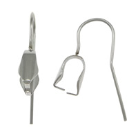 Stainless Steel Hook Earwire, 304 Stainless Steel, original color 1mm 