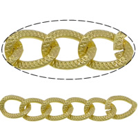 Aluminum Twist Oval Chain, plated m 