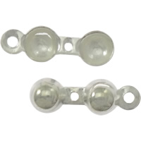 Sterling Silber Perle Tipp, 925 Sterling Silber, plattiert, keine, 12.5x4x2mm, 3.5mm, Bohrung:ca. 1.2mm, verkauft von PC