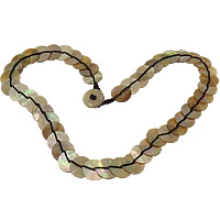 coquillage collier, avec corde en nylon, 15mm Environ 18.5 pouce, Vendu par brin