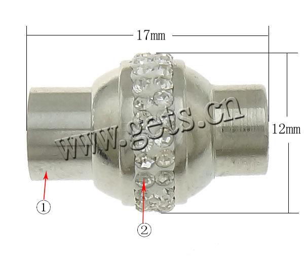 Zinklegierung Magnetverschluss, Laterne, plattiert, Kundenindividuell & mit Strass, keine, 17x12mm, Bohrung:ca. 6mm, verkauft von PC