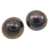 Perles nacres de culture d'eau douce demi percées , perle d'eau douce cultivée, bouton, naturel, semi-foré, plus de couleurs à choisir, grade A, 6.5-7mm Environ 0.8mm é, Vendu par fixé